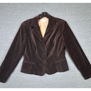 VTG‎ Gabriella Skye Womens Blazer 10 Chocolate Brown Blazer Academia Preppy